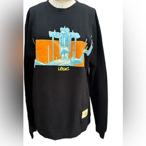 Logic No Pressure crew neck sweatshirt sz Large